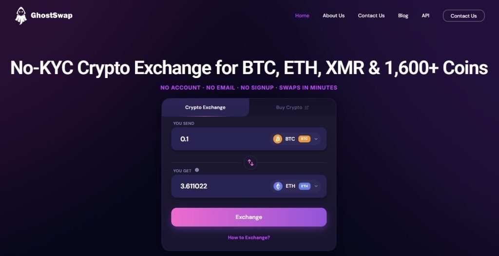 No Email, No Account, No KYC: How GhostSwap Swaps 1,600+ Coins in One Step